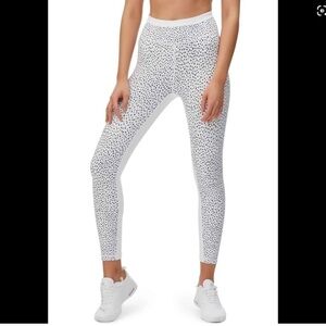 ALL FENIX x ANTHROPOLOGIE Montana High Rise Legging White with Black Dots Spots